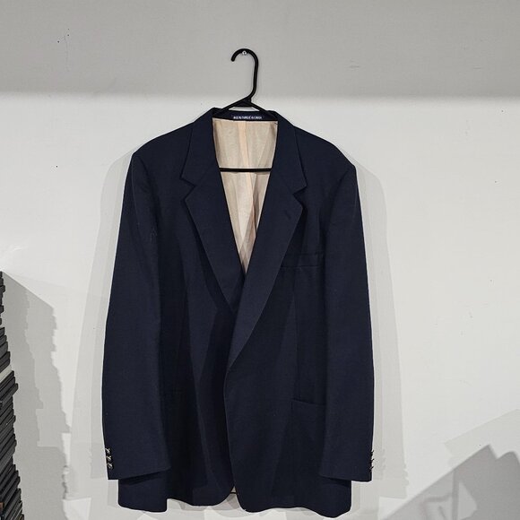 Moore's Blue made in Canada sports blazer for men with beige inner lining - Picture 4 of 4